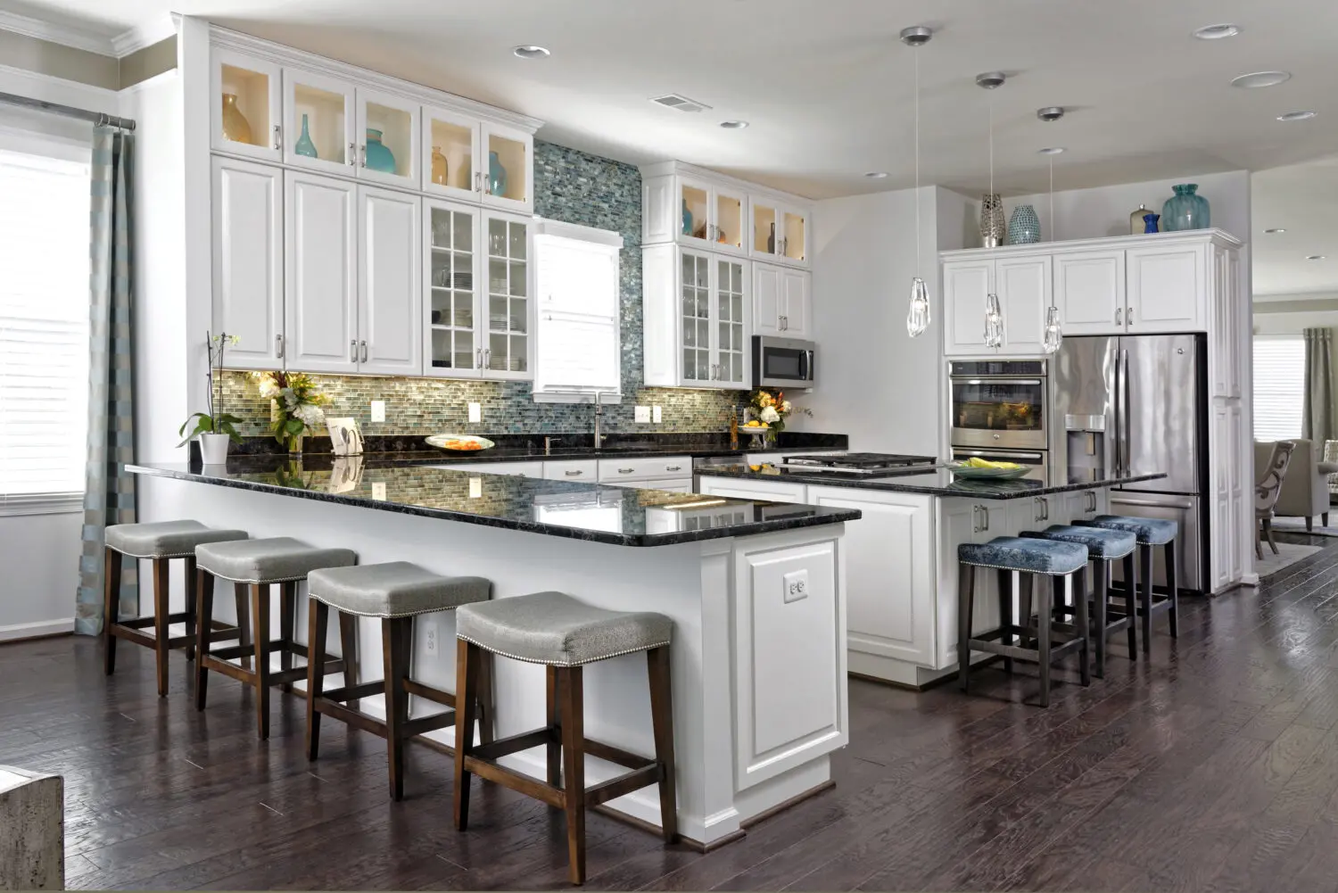 Northern Virginia Kitchen Remodeling 11 | Award Winning Interior Designers Washington Dc &Amp; Northern Virginia Areas a kitchen with white cabinets and black counter tops