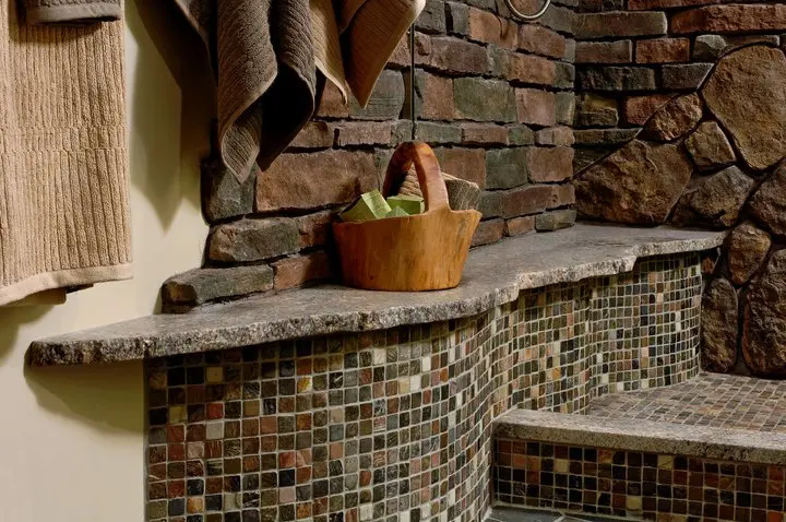 a basket on a counter