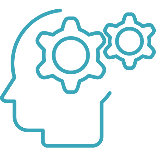 Premier Interior Design Services In Reston 4 | Award Winning Interior Designers Washington Dc &Amp; Northern Virginia Areas a blue line drawing of a head with gears