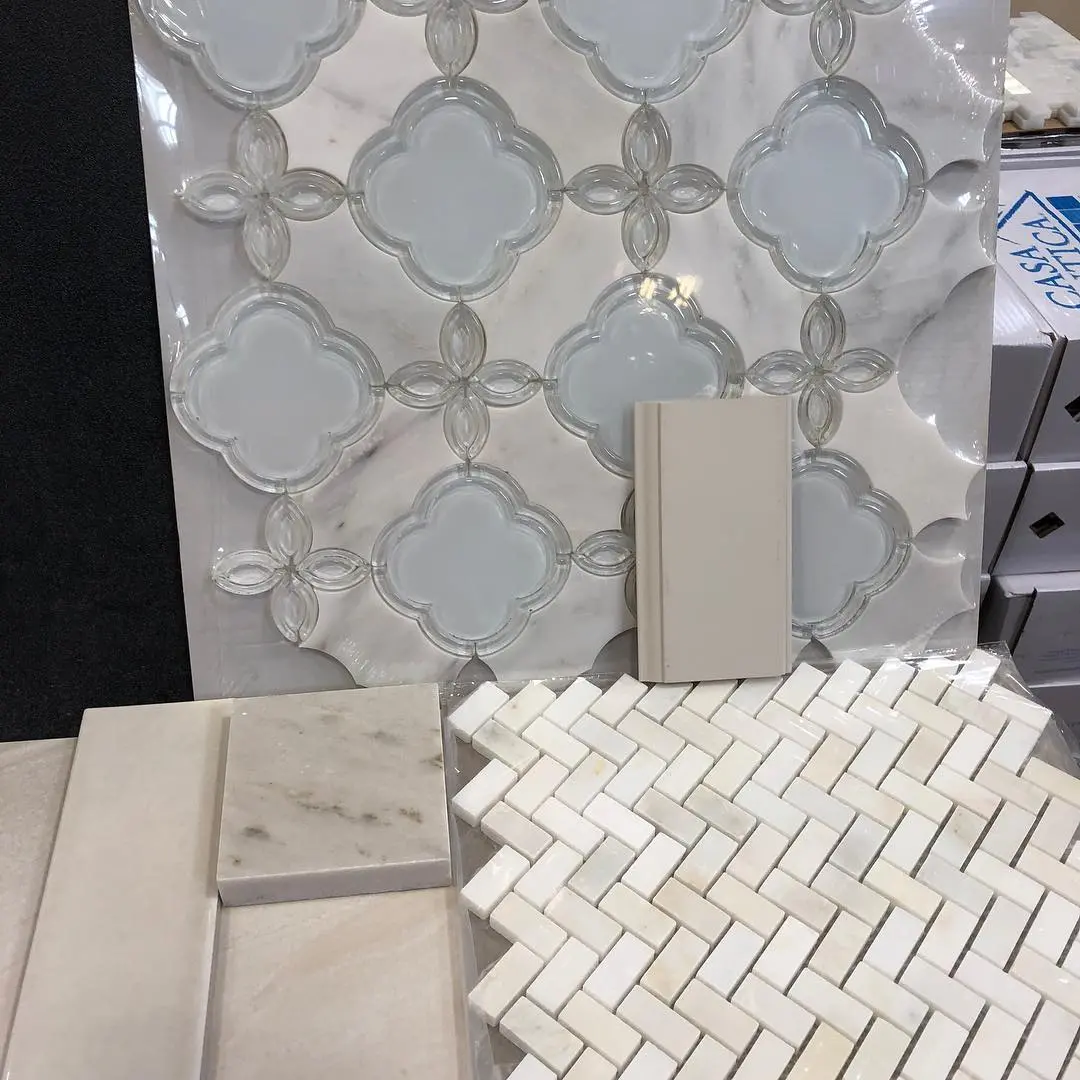 a group of tiles in a store